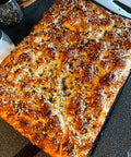 Everything bagel focaccia half