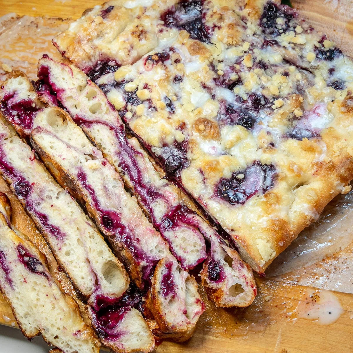 Lemon Blueberry focaccia